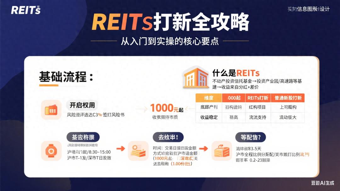 REITs打新全解析：从基础认知到实战攻略，解锁财富新机遇