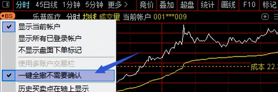 零基础学炒股从入门到精通(通达信版)_通达信分时图持仓成本线设置_通达信K线图显示BS标记方法