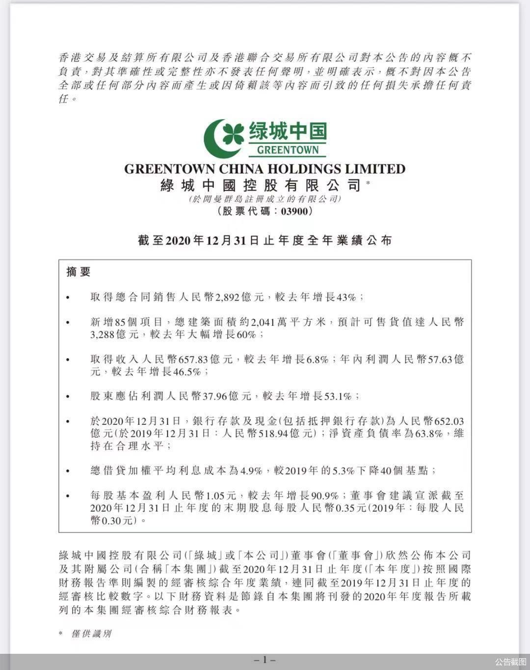 3月23日绿城中国召开年度线上业绩发布会，未来目标引担忧？